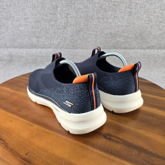 Skechers Go Walk Hyper Pillar Slip-On Shoes Us 8 Navy Blue Orange Men Textile Ma - Picture 11 of 14